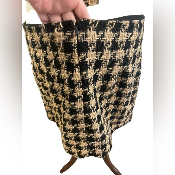 HOUSE OF HARLOW REVOLVE Tweed Houndstooth Academia Clueless Crop Top Skirt Set - Picture 10 of 15